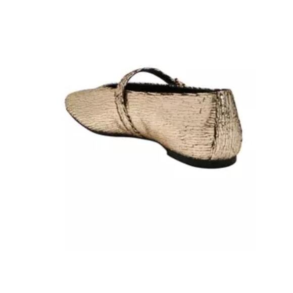 Katy Perry The Evie Gold Mary Jane Flat Size 10 - Picture 5 of 7
